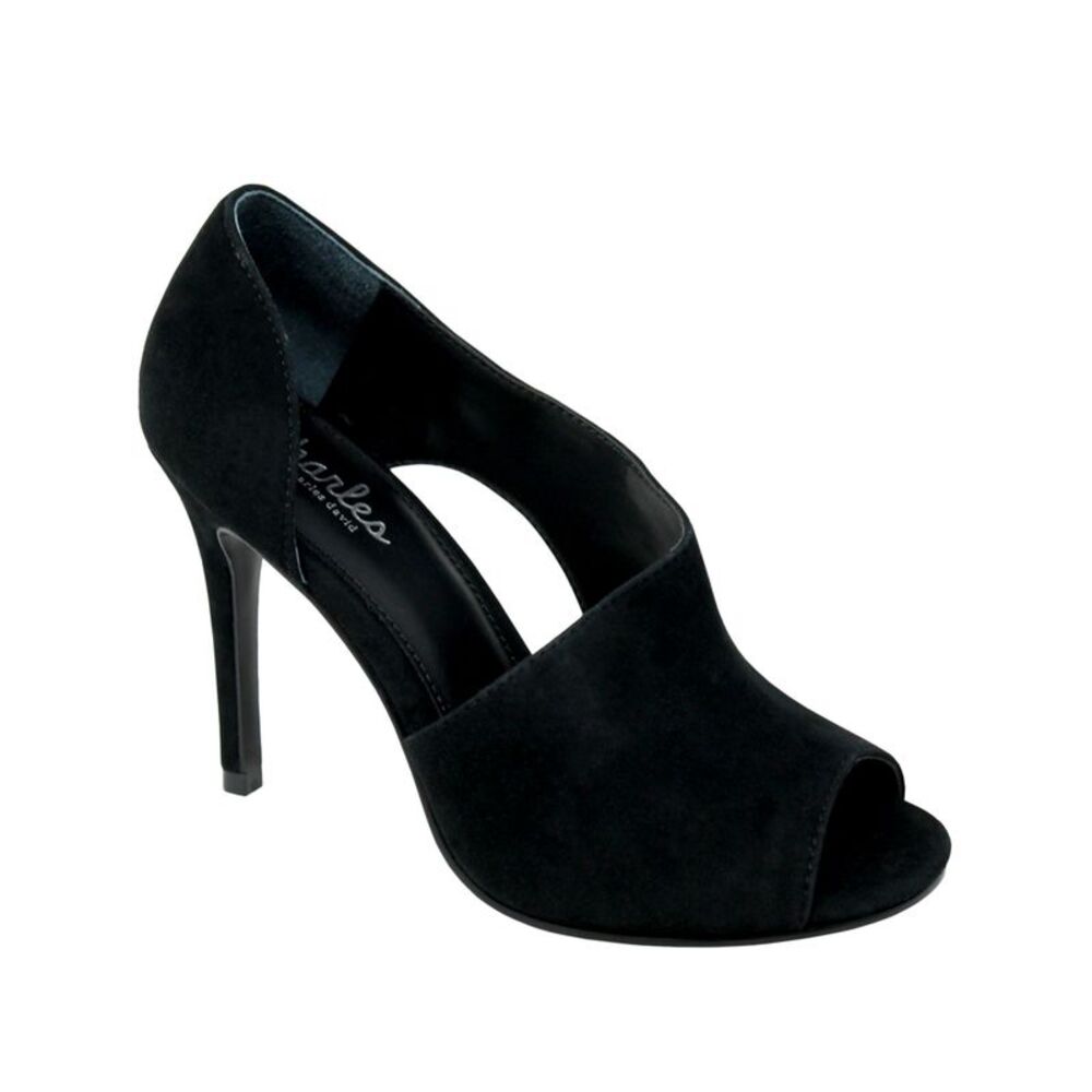CHARLES BY CHARLES DAVID Womens Black Dorsay Raile Stiletto Slip On Sandals 5 M